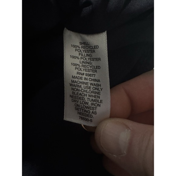 Mutual Weave Puffer Vest Adult XL Navy Blue Zip-Up Lightweight - Picture 5 of 6